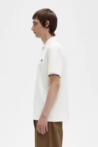 Tricou polo pentru bărbați cu fermoar pe jumătate