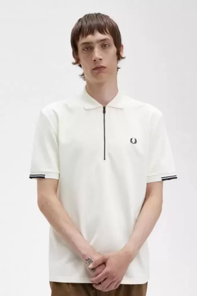 Tricou polo pentru bărbați cu fermoar pe jumătate Tricou polo pentru bărbați cu fermoar pe jumătate