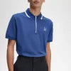 Tricou polo pentru bărbați cu fermoar pe jumătate Tricou polo pentru bărbați cu fermoar pe jumătate