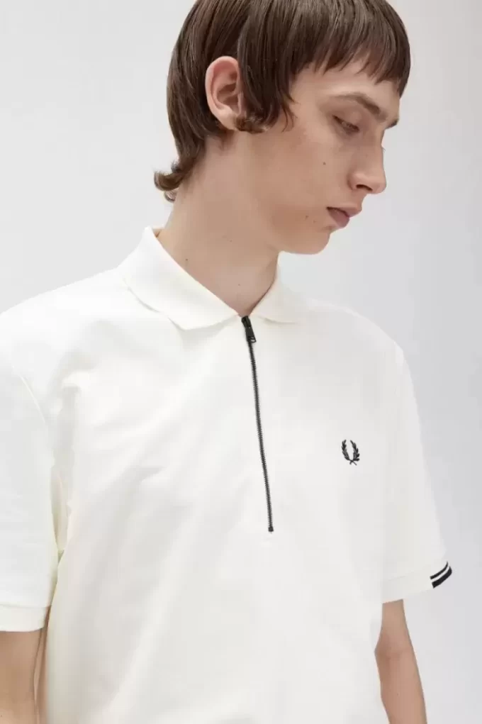 Tricou polo pentru bărbați cu fermoar pe jumătate Tricou polo pentru bărbați cu fermoar pe jumătate