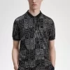 Tricou polo pentru bărbați cu grafică blocată Tricou polo pentru bărbați cu grafică blocată