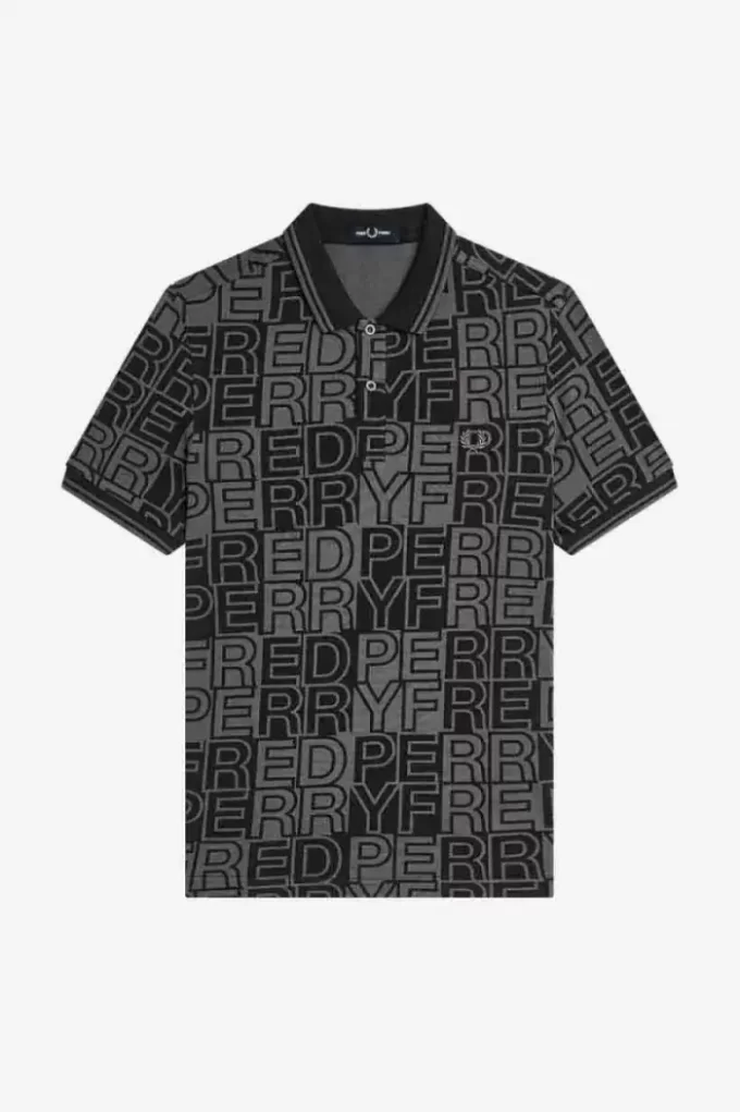 Tricou polo pentru bărbați cu grafică blocată Tricou polo pentru bărbați cu grafică blocată