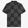 Tricou polo pentru bărbați cu grafică blocată Tricou polo pentru bărbați cu grafică blocată
