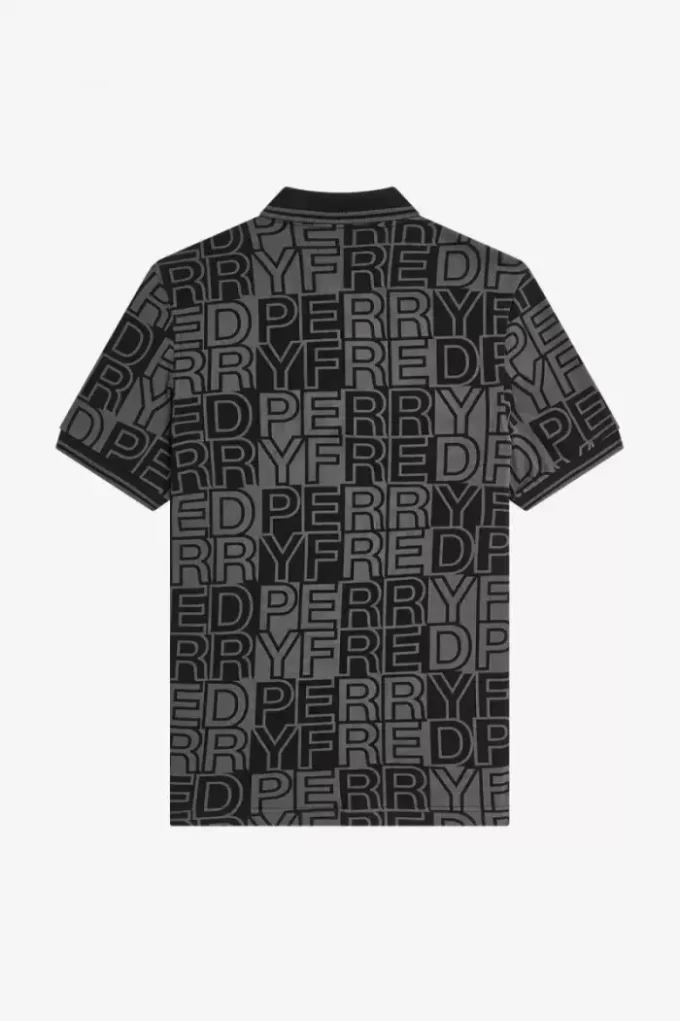 Tricou polo pentru bărbați cu grafică blocată Tricou polo pentru bărbați cu grafică blocată