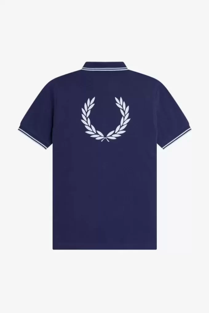 Tricou polo pentru bărbați cu grafică în spate Tricou polo pentru bărbați cu grafică în spate
