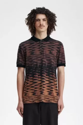 Tricou polo pentru bărbați cu grafică Wave