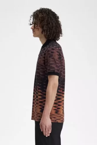 Tricou polo pentru bărbați cu grafică Wave