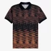 Tricou polo pentru bărbați cu grafică Wave Tricou polo pentru bărbați cu grafică Wave
