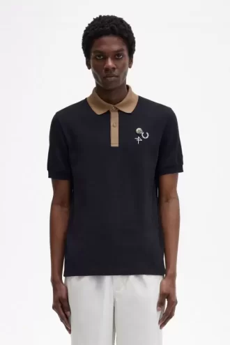 Tricou polo pentru bărbați cu guler contrastant Tricou polo pentru bărbați cu guler contrastant