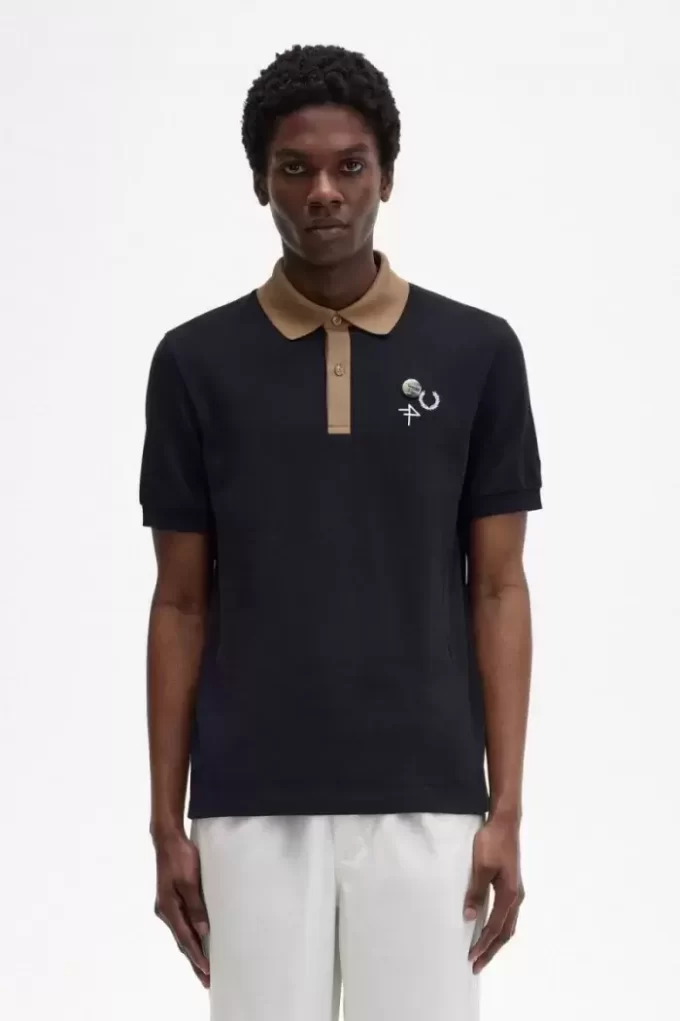 Tricou polo pentru bărbați cu guler contrastant Tricou polo pentru bărbați cu guler contrastant