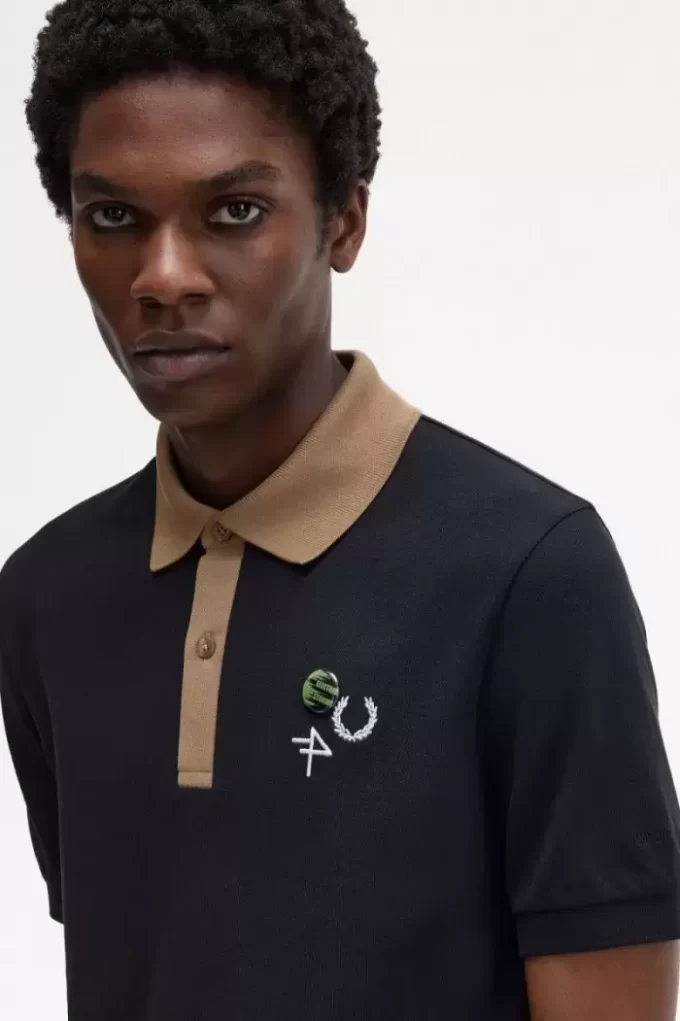 Tricou polo pentru bărbați cu guler contrastant Tricou polo pentru bărbați cu guler contrastant
