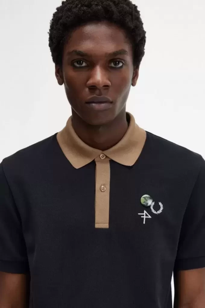 Tricou polo pentru bărbați cu guler contrastant Tricou polo pentru bărbați cu guler contrastant