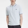 Tricou polo pentru bărbați cu guler cu fermoar și crep pique Tricou polo pentru bărbați cu guler cu fermoar și crep pique