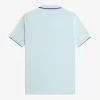 Tricou polo pentru bărbați cu guler cu fermoar și crep pique Tricou polo pentru bărbați cu guler cu fermoar și crep pique