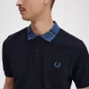 Tricou polo pentru bărbați cu guler grafic Tricou polo pentru bărbați cu guler grafic
