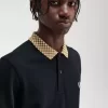 Tricou polo pentru bărbați cu guler în carouri Tricou polo pentru bărbați cu guler în carouri
