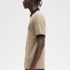 Tricou polo pentru bărbați cu imprimeu micro-chequerboard Tricou polo pentru bărbați cu imprimeu micro-chequerboard