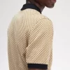 Tricou polo pentru bărbați cu imprimeu micro-chequerboard Tricou polo pentru bărbați cu imprimeu micro-chequerboard