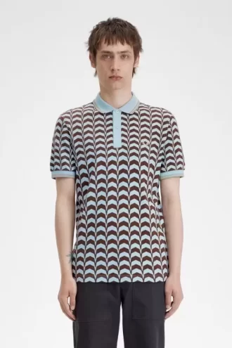 Tricou polo pentru bărbați cu imprimeu îndrăzneț Tricou polo pentru bărbați cu imprimeu îndrăzneț