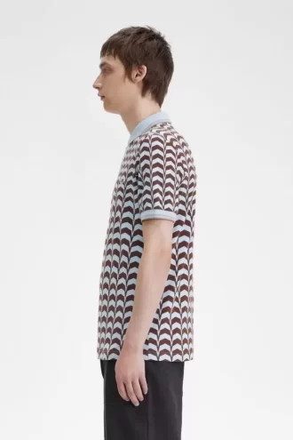 Tricou polo pentru bărbați cu imprimeu îndrăzneț Tricou polo pentru bărbați cu imprimeu îndrăzneț