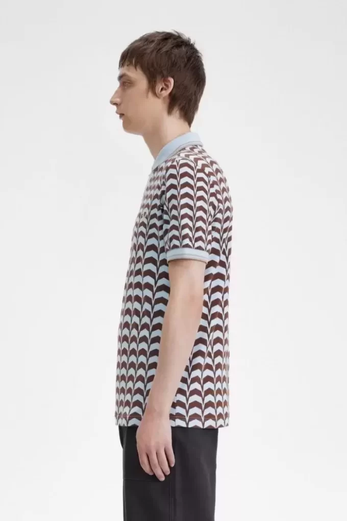 Tricou polo pentru bărbați cu imprimeu îndrăzneț Tricou polo pentru bărbați cu imprimeu îndrăzneț