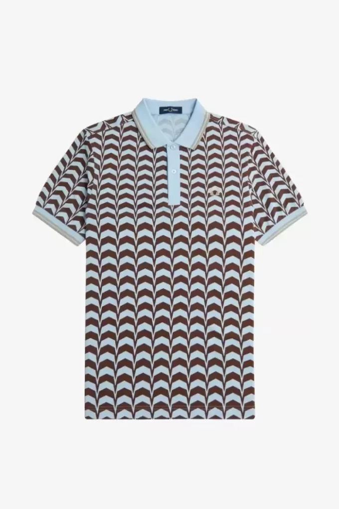 Tricou polo pentru bărbați cu imprimeu îndrăzneț Tricou polo pentru bărbați cu imprimeu îndrăzneț