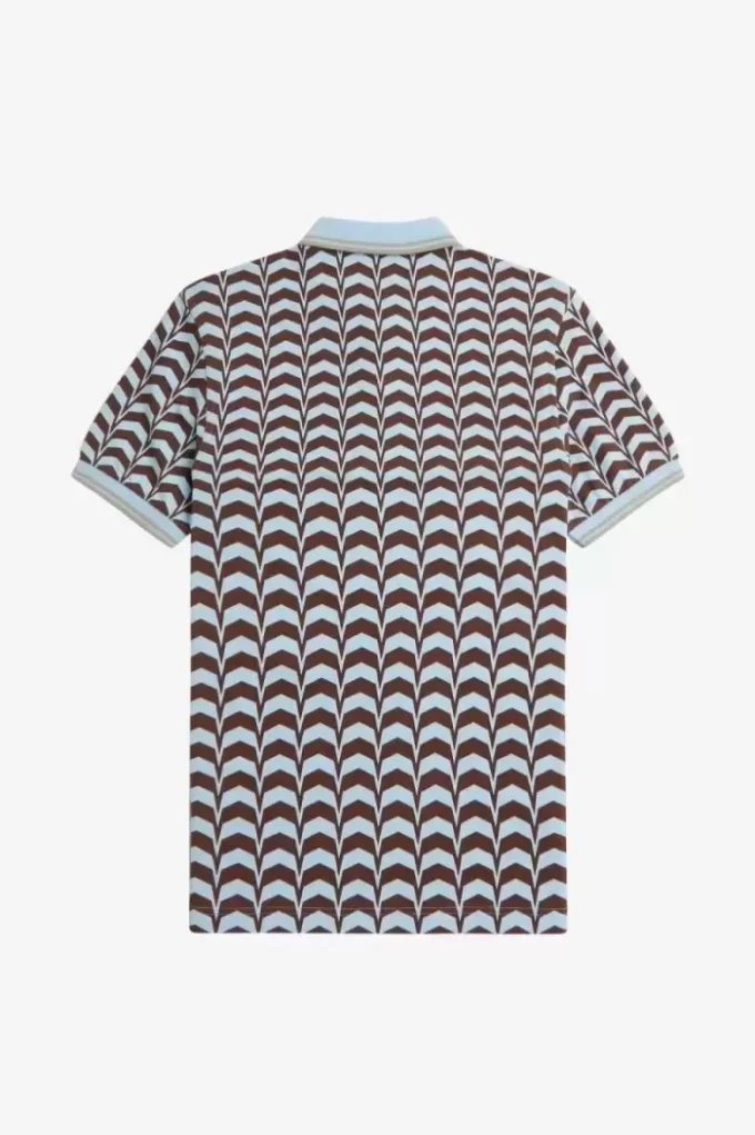 Tricou polo pentru bărbați cu imprimeu îndrăzneț Tricou polo pentru bărbați cu imprimeu îndrăzneț