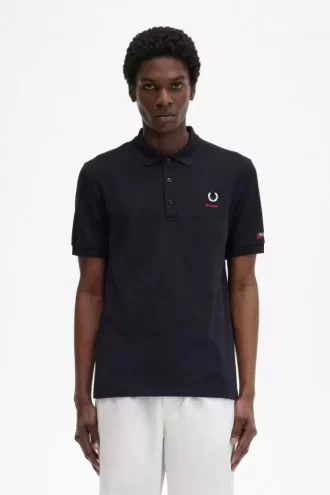 Tricou polo pentru bărbați cu mânecă imprimată
