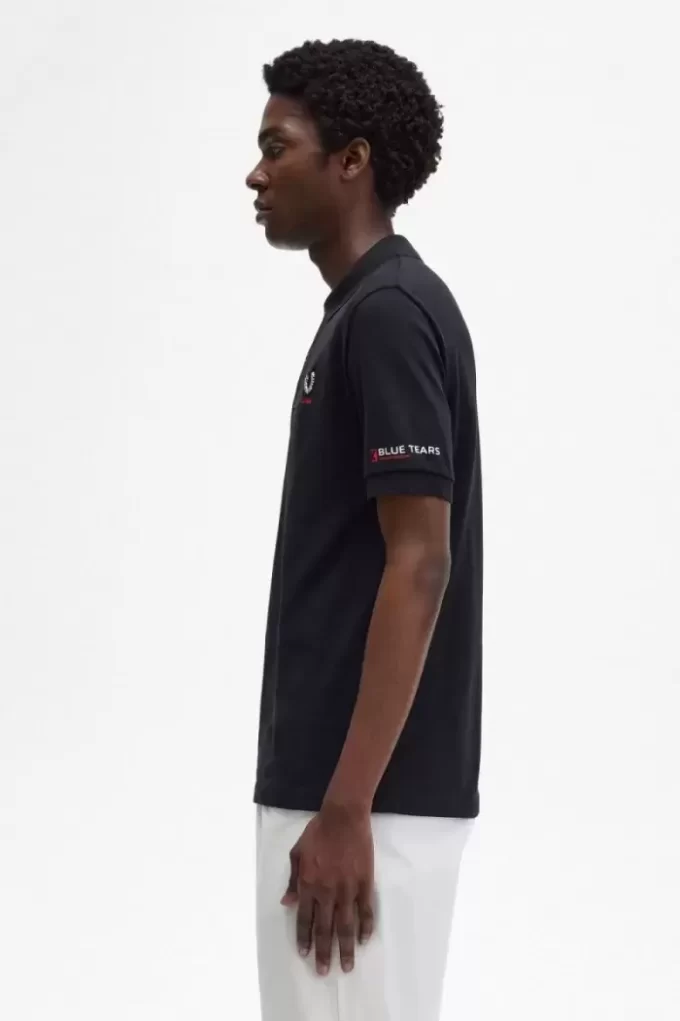 Tricou polo pentru bărbați cu mânecă imprimată Tricou polo pentru bărbați cu mânecă imprimată