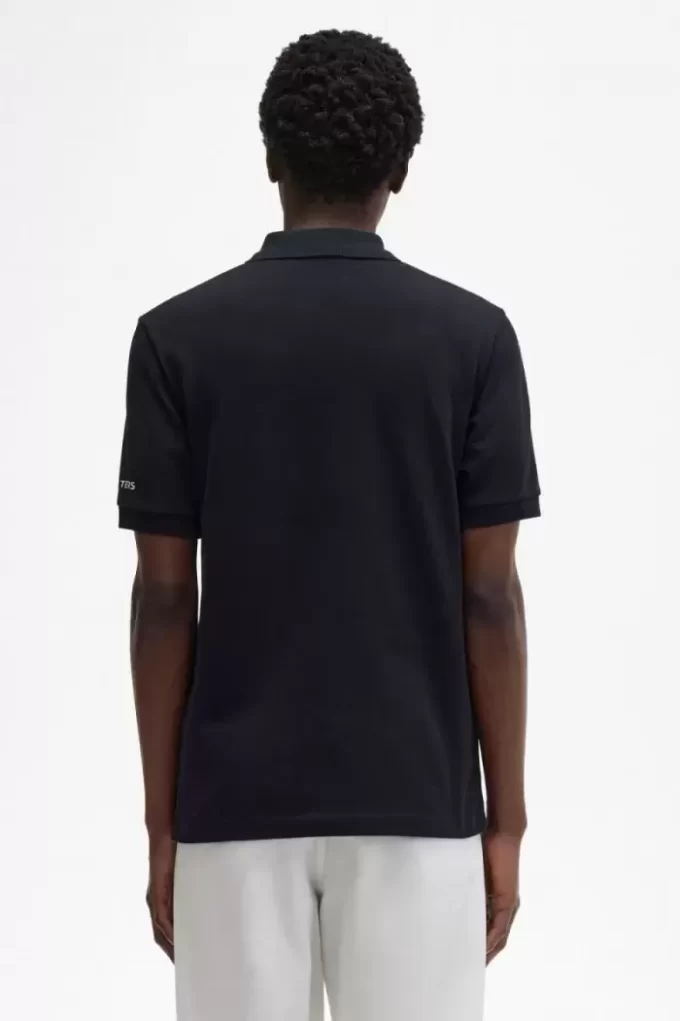 Tricou polo pentru bărbați cu mânecă imprimată Tricou polo pentru bărbați cu mânecă imprimată