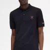 Tricou polo pentru bărbați cu mânecă imprimată Tricou polo pentru bărbați cu mânecă imprimată