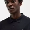 Tricou polo pentru bărbați cu mânecă imprimată Tricou polo pentru bărbați cu mânecă imprimată