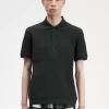 Tricou polo pentru bărbați din bumbac cu model fagure de miere Tricou polo pentru bărbați din bumbac cu model fagure de miere