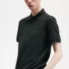 Tricou polo pentru bărbați din bumbac cu model fagure de miere Tricou polo pentru bărbați din bumbac cu model fagure de miere