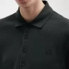 Tricou polo pentru bărbați din bumbac cu model fagure de miere Tricou polo pentru bărbați din bumbac cu model fagure de miere