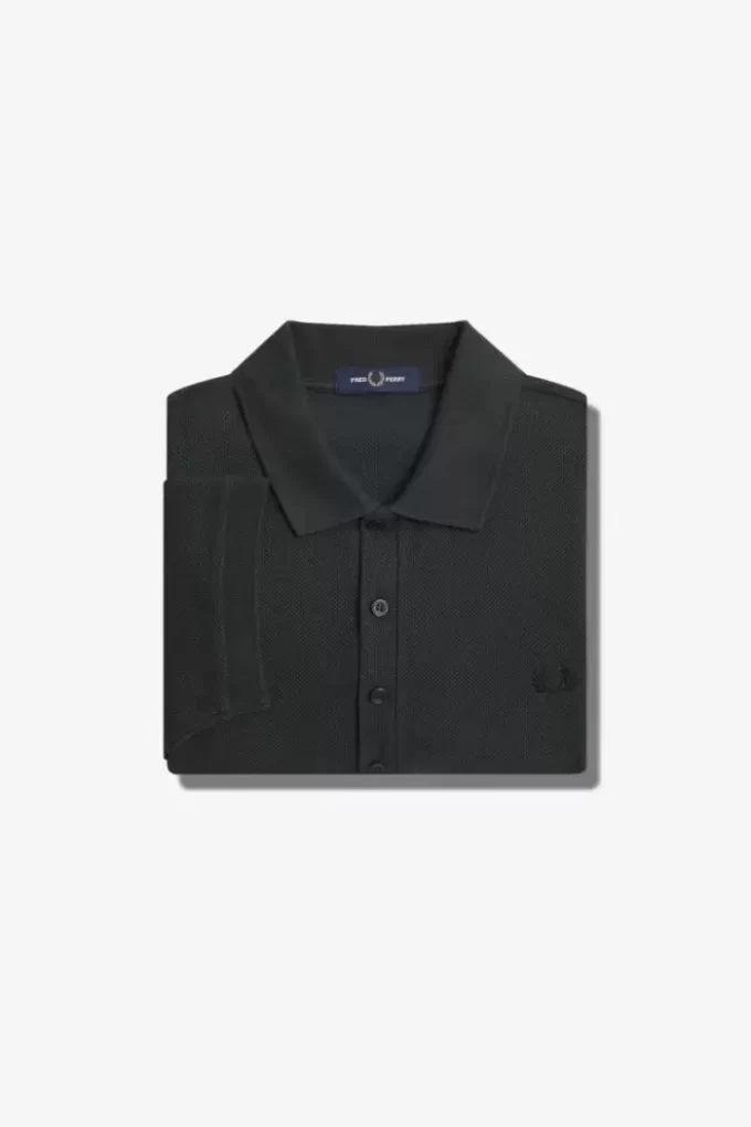 Tricou polo pentru bărbați din bumbac cu model fagure de miere Tricou polo pentru bărbați din bumbac cu model fagure de miere