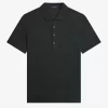 Tricou polo pentru bărbați din bumbac cu model fagure de miere Tricou polo pentru bărbați din bumbac cu model fagure de miere