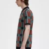 Tricou polo pentru bărbați Glitch Tartan Tricou polo pentru bărbați Glitch Tartan