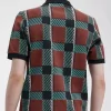 Tricou polo pentru bărbați Glitch Tartan Tricou polo pentru bărbați Glitch Tartan