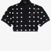 Tricou polo pentru damă în piqué cu imprimeu spot Tricou polo pentru damă în piqué cu imprimeu spot