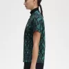 Tricou polo pentru femei cu imprimeu de șarpe Tricou polo pentru femei cu imprimeu de șarpe