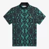 Tricou polo pentru femei cu imprimeu de șarpe Tricou polo pentru femei cu imprimeu de șarpe