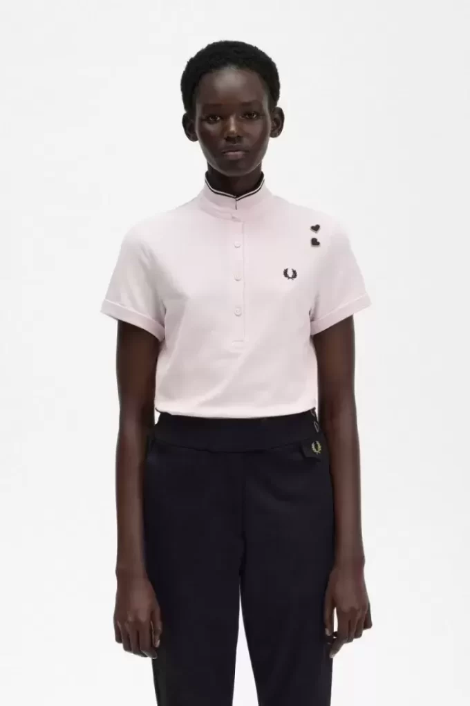 Tricou polo pentru femei cu imprimeu piqué Tricou polo pentru femei cu imprimeu piqué