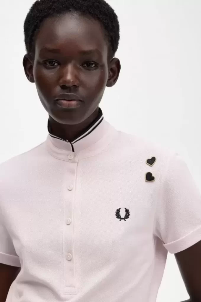 Tricou polo pentru femei cu imprimeu piqué Tricou polo pentru femei cu imprimeu piqué