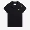 Tricou polo pentru femei din piqué cu guler deschis Tricou polo pentru femei din piqué cu guler deschis