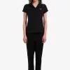 Tricou polo pentru femei din piqué cu guler deschis Tricou polo pentru femei din piqué cu guler deschis