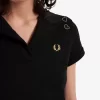 Tricou polo pentru femei din piqué cu guler deschis Tricou polo pentru femei din piqué cu guler deschis