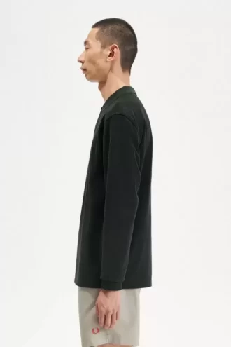 Tricou polo relaxat din prosop pentru bărbați