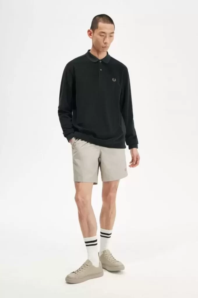Tricou polo relaxat din prosop pentru bărbați Tricou polo relaxat din prosop pentru bărbați