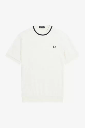 Tricou Reissues cu guler rotund din piqué pentru bărbați